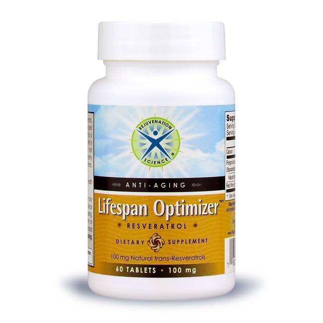 Lifespan Optimizer™ - Resveratrol; Rejuvenation Science; 100 mg; 60 tablets