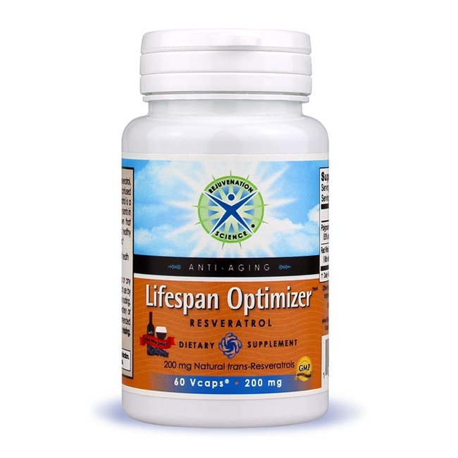 Lifespan Optimizer™ - Resveratrol; Rejuvenation Science; 200 mg; 60 Vcaps