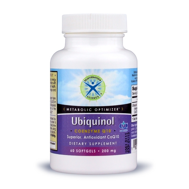 Ubiquinol - CoQ10; Rejuvenation Science; 200 mg; 60 softgels