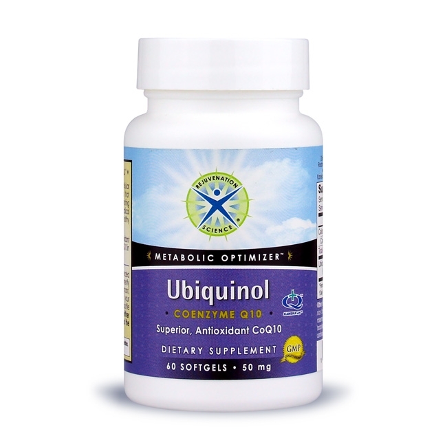 Ubiquinol - CoQ10; Rejuvenation Science; 50 mg; 60 softgels