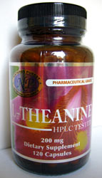 L-Theanine; Nat; 200 mg; 120 capsules